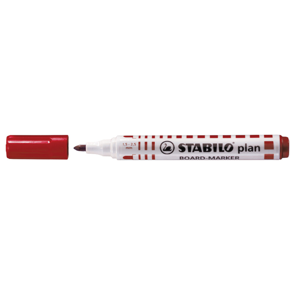 Marker pentru tabla Stabilo Plan 64, varf rotund, 2.5-3.5mm, rosu Marker pentru tabla Stabilo Plan 64, varf rotund, 2.5-3.5mm, rosu